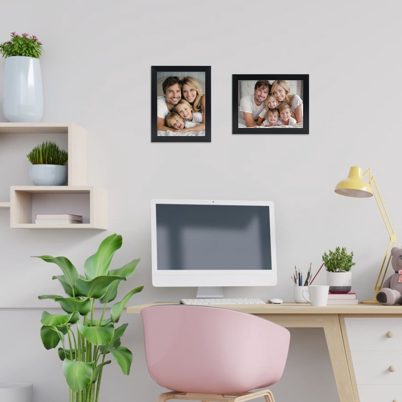 9-Pack Classic 6x8 Picture Frames for Wall or Tabletop