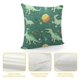 thumbnail image 4 of JEUXUS  Green Cute Dinosaurs Pattern Pillow Covers, Corduroy Pillow Cover Cushion Case for Bed Couch Sofa Farmhouse Decorative, 4 of 5