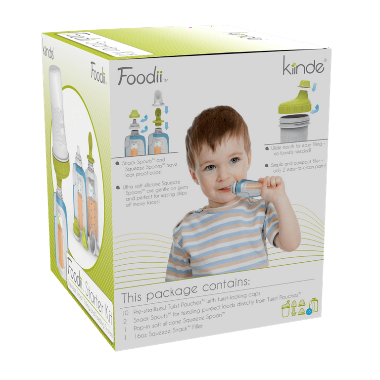 Kiinde Foodii Baby Food and Formula Storage, Disposable Squeeze Pouches for  Homemade Purees, Easy and Convenient Food Maker System for Babies and  Toddlers (40 Pack) - Yahoo Shopping