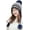 Dark Blue, variant on PIKADINGNIS Warm Trendy Knit Bearies Women Winter Soft Thick Pom Pom Hat Slouchy Cap