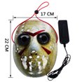 thumbnail image 1 of Máscara aterradora de Halloween LED Jason Horror Zombie Calabaza Máscaras brillantes Disfraz de Halloween Fiesta de disfraces, 1 of 5