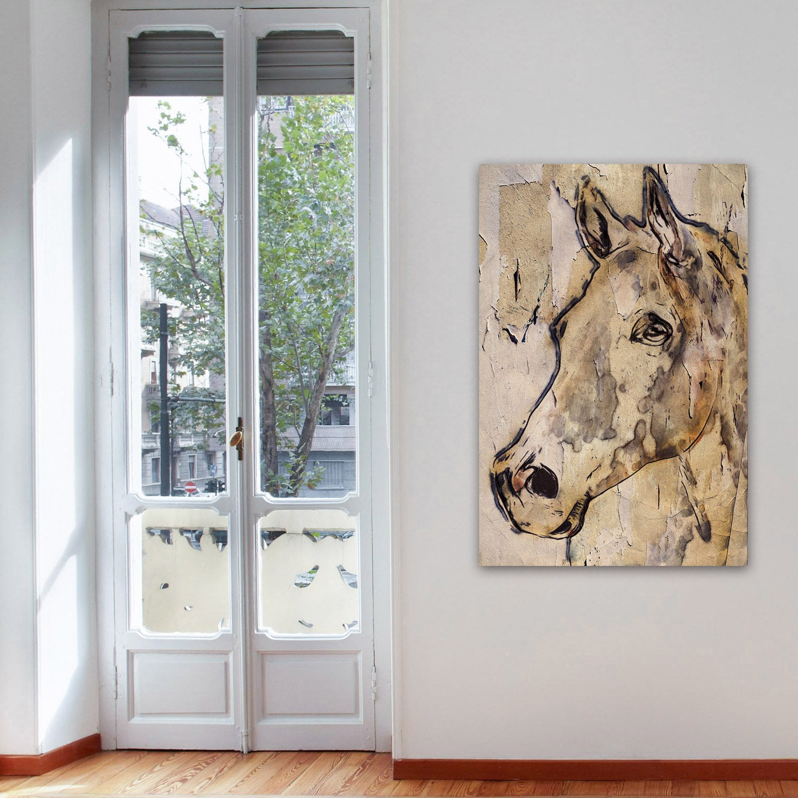 Marmont Hill - "Winner Horse" by Irena Orlov Painting Print on Wrapped Canvas