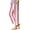 Watermelon red, variant on Striped Pants Women, Women's Striped Print Fashion Casual Patchwork Pocket Cotton Line Pants Loose Trousers Cropped Pants Casual Pants Loose Pants Black L