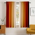 thumbnail image 1 of Burnt Orange Curtains 63 Inch Length for Living Room 2 Panel Set Burnt Orange and Terracotta Window Curtain Lavender Ombre Gradient Light Filtering Curtains Modern Abstract Drapes, 1 of 3