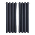 thumbnail image 2 of Hickened  Curtains Bedroom  Blackout   Living Room  Blackout Curtains Full Blackout Curtains Black Blackout Curtains Navy Blue 100*130cm 1PCS, 2 of 9