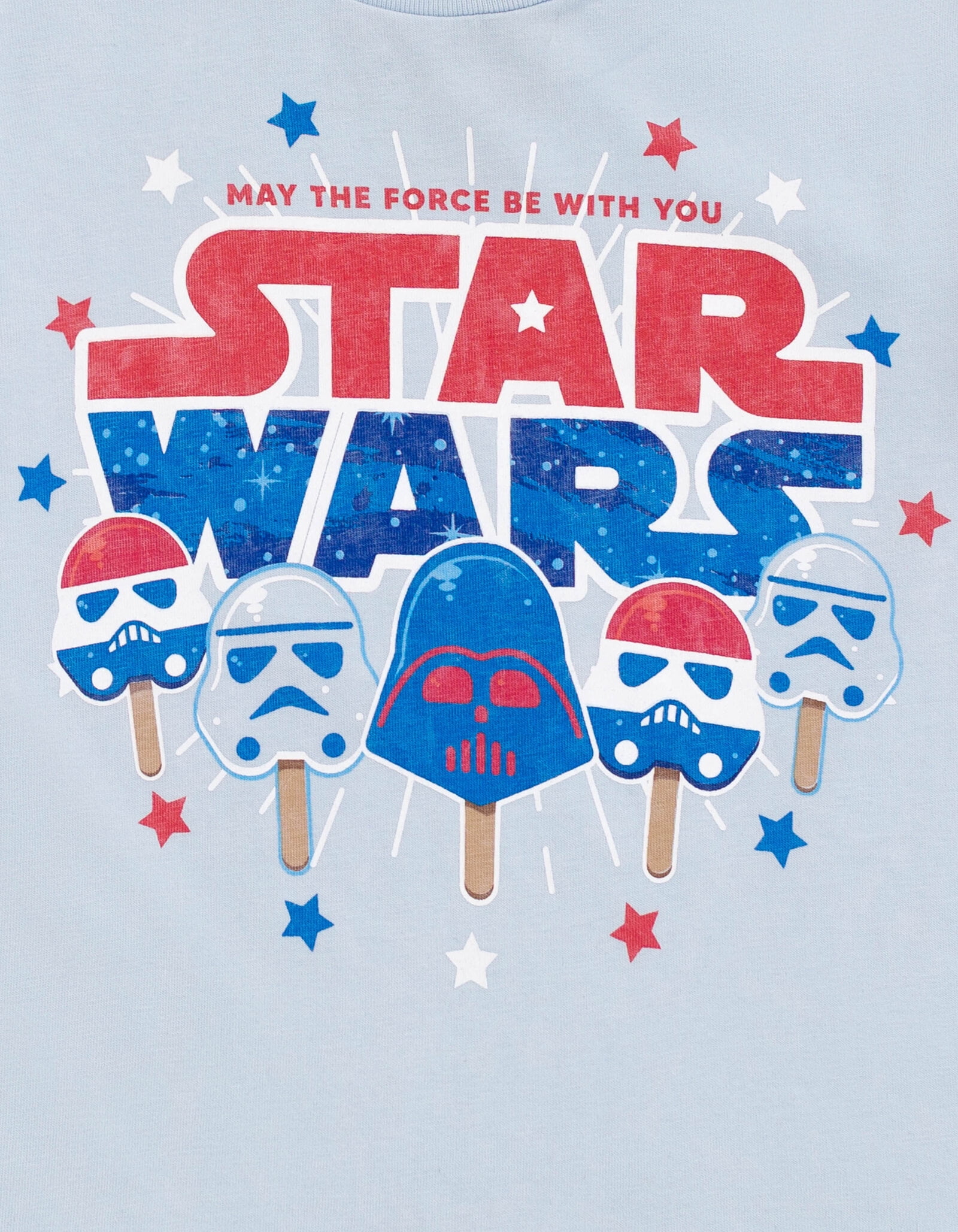 トップス blurhmsROOTSTOCK STAR WARS TEE BIG 4 STAR WARS Darth Vader Stormtrooper July 4th T-Shirt Toddler to Big