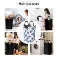 thumbnail image 6 of Bingfone Palm Leaves Laundry Hamper,Large Canvas Fabric Lightweight Storage Basket Toy Organizer Dirty Clothes Collapsible, 6 of 6