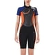 thumbnail image 1 of Traje de buceo traje de buceo de manga corta pantalones cortos de pareja de pieles de buceo de pareja traje de surf para snorkel nadando en agua fría naranja de mujer m 3mm kenally OD017107-20, 1 of 6