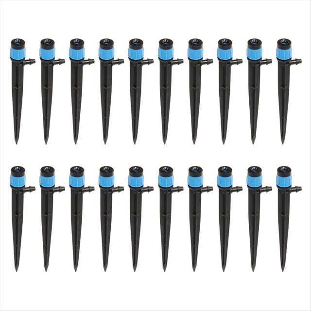 Aspersores de Riego de Jardín System de Riego de Agua de Jardín de 360 Grados para Manguera de 4/7 mm y 1/4 de Pulgada, A