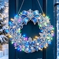 thumbnail image 4 of Christmas Door Hanging Ornament with LED Lights, Lighted Holiday Decor for Front Door, Wall, Window, Porch and Mantel, 4 of 4