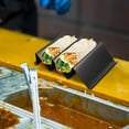 thumbnail image 1 of Support à Tacos, Plateau à Tacos en Acier Inoxydable, Support à Tacos, Support à Tacos, Taco, Tient 2 Tacos, Noir, 1 of 8