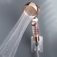 thumbnail image 6 of Modern 3 Modes Shower Head Turbo Filter High Pressure Clear Spa Rain Golden High Pressure Bathroom Accessory Faucet Accessories (Silver,3 inch), 6 of 7