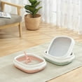thumbnail image 3 of EWASWON High Sided Open Cat Litter Box with Litter Scoop, Kitty Basin Cleaning Products Set, 3 of 7