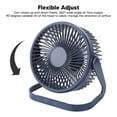 thumbnail image 3 of Ventilador Circulador De Aire Recargable Portátil Con 2 Velocidades Ajustables, Ventilador De Refrigeración De Mesa De Escritorio USB Para Dormitorio, Al Aire Libre, 3 of 7