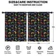 thumbnail image 2 of Blackout Kids Curtains,Colorful Games Text Black Pattern Childrens Insulated Curtains Set Of 2,Bedroom Essentials,Toddler Room Decor 42"x54", 2 of 5