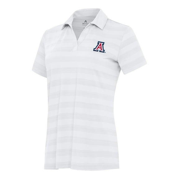 Women's Antigua White Arizona Wildcats Tunnel Polo