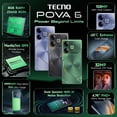 thumbnail image 3 of Celular Tecno Pova 6 256GB 8GB RAM Interstellar Blue, 3 of 8