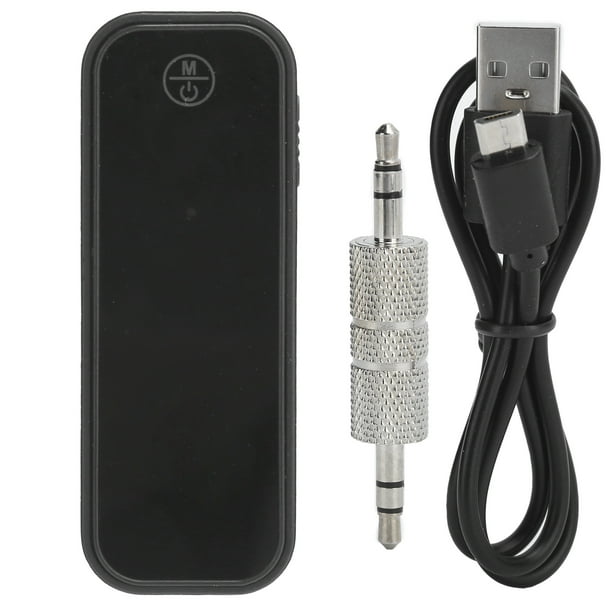 Transmisor receptor Bluetooth 5.0 para coche 2 en 1 Mini adaptador de audio inalámbrico 3,5 mm auxiliar
