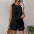 thumbnail image 3 of Misright Women's two-piece vacation sleeveless vest and shorts set, 3 of 9