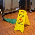 thumbnail image 2 of TrueCraftware- 24" x 12" Caution Wet Floor Sign Yellow Color- Double-Sided Safety Warning Signs for Commercial Use A Frame 24 Inches Height Bilingual Warning Sign, 2 of 5