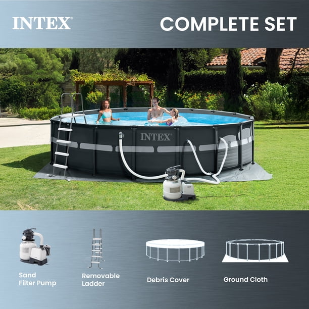 INTEX 18ft x 52in Ultra XTR Above Ground Swimming Pool, Sand