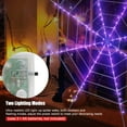 thumbnail image 2 of Elegant Choise Halloween Decorations 2.95ft Orange and Black Spider with 11.8ft Circular Cobweb with LED Light, 2 of 10