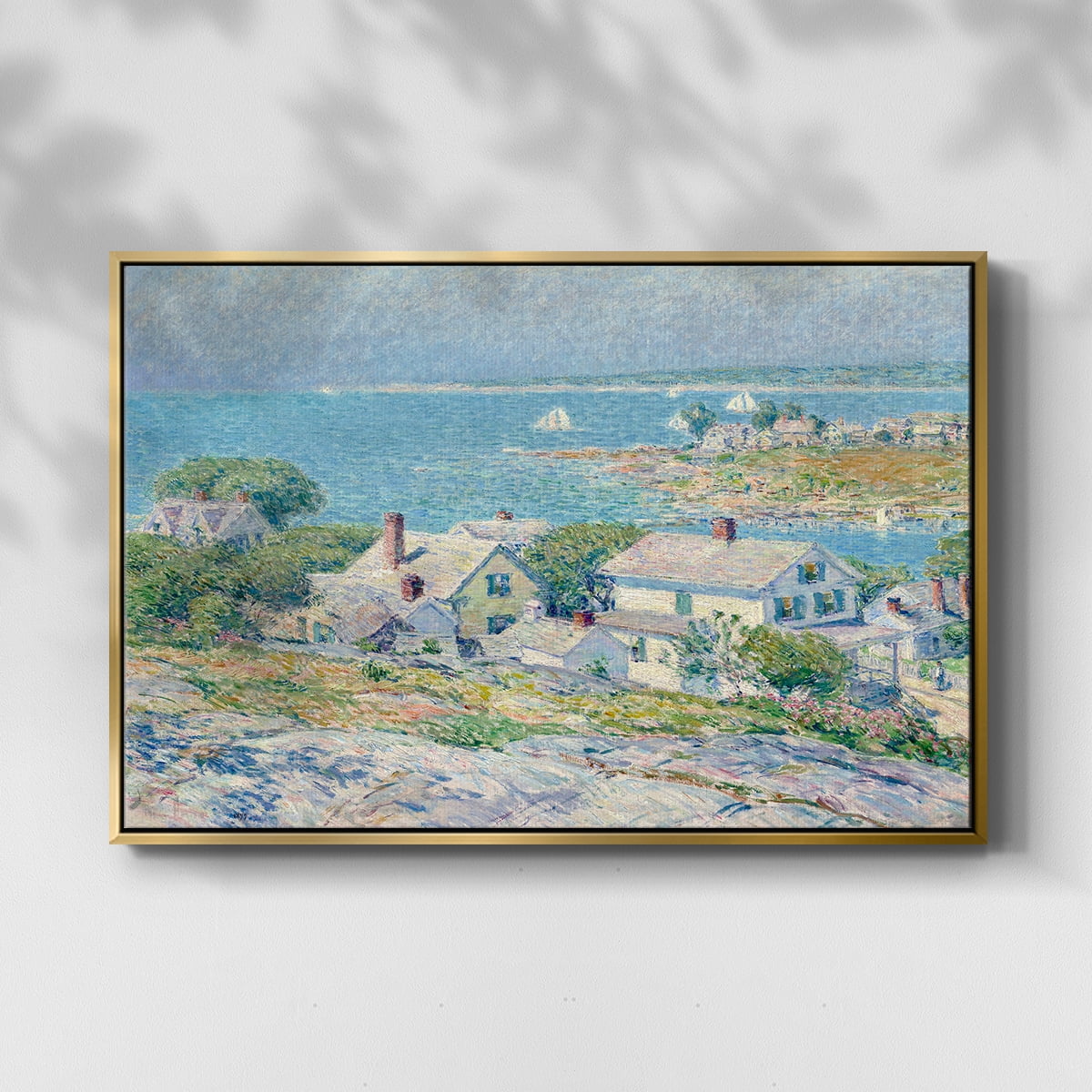 Vintage Landscape-CXI By Wexford Home Framed in Gold Wood Gallery Wrapped Canvas 27 in. x 41 in.