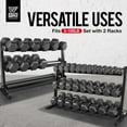 thumbnail image 4 of WF Athletic Supply Heavy-Duty Dumbbell Rack Stand, Weight Rack for Home Gym, Weight Holder, Available Sizes for Storage 5-75LB Dumbbell Pairs, Blue, RACK ONLY, 4 of 9