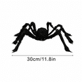 thumbnail image 3 of Halloween Giant Spider Halloween Outdoor Decoration, 11.8 in Giant Spider for Halloween Outdoor Garden, Yard, Haunted House, Halloween Party Decoration (Black), 3 of 8