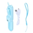 thumbnail image 4 of Handheld Fan, Portable Silicone Blades Mini Fan  for Outdoor Blue, 4 of 8