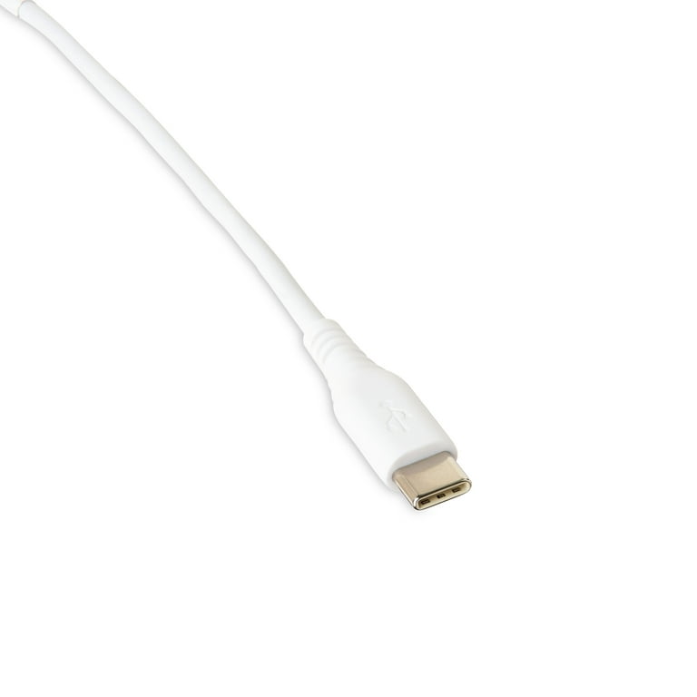 onn. HDMI 2.0 4K Cable 6ft, White 