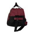 thumbnail image 3 of DALIX 14" Small Duffel Bag Gym Duffle Two Tone in Maroon with Shoulder Strap, 3 of 4