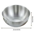 Moocorvic Stainless Steel Bowls , Metal Large Mixing Bowl Metal Basin