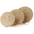 thumbnail image 4 of HUGFEGWE Wood Potted Plant Stand Set of 3,Solid Wood Mini Stool Plant Display Stand,Vintage Round Rack Modern Decorative Flower Pot Planter Holders for Home Balcony Garden CJB91-101940, 4 of 7