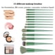 thumbnail image 2 of Juego de 13 brochas de maquillaje para base, sombra de ojos y maquillaje, 13 piezas, 2 of 6