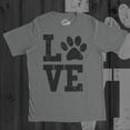 thumbnail image 2 of Mens Love Paw T Shirt Cute Adorable Dog Lover Pet Tee for Guys Graphic Tees, 2 of 9