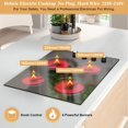 thumbnail image 2 of Cuisinière Électrique de 24 Pouces Hobsir 4 Brûleurs Poêle Électrique Radiant Intégré, 9 Niveaux de Chauffage, Indicateur de Chaleur Résiduelle, Protection contre la Surchauffe, Fil Dur 220V-240V (Sans Prise), 2 of 7