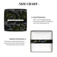 thumbnail image 5 of Gukieu Lilies Flowers Print Leather Tissue Box, PVC Waterproof Velcro Opening and Closing Square Tissue Box Holder, Suitable for Home and Office Decoration, 5 of 7