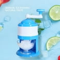 thumbnail image 5 of ACDANC Manual Crushed Ice Maker Machine,Countertop Ice Shaver Snow Cone Machine Portable Small Slushie Machine with Free Ice Cube Trays for Slushie Shaved Ice Maker Household, 5 of 7