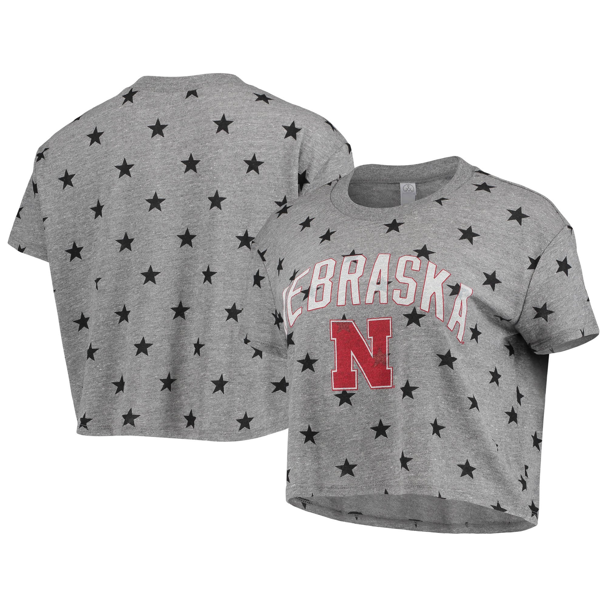 Pressbox Oklahoma Cherie Short Sleeve Knobi Tee Heather Grey Pressbox Oklahoma Cherie Short Sleeve Knobi Tee Heather Grey