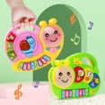 thumbnail image 4 of Kid Cartoon Piano Keyboard Game Electronic Multifunctional Toy Animal Sound Flashing Light Baby Instrument Educational Toys Gift A Pink, 4 of 6