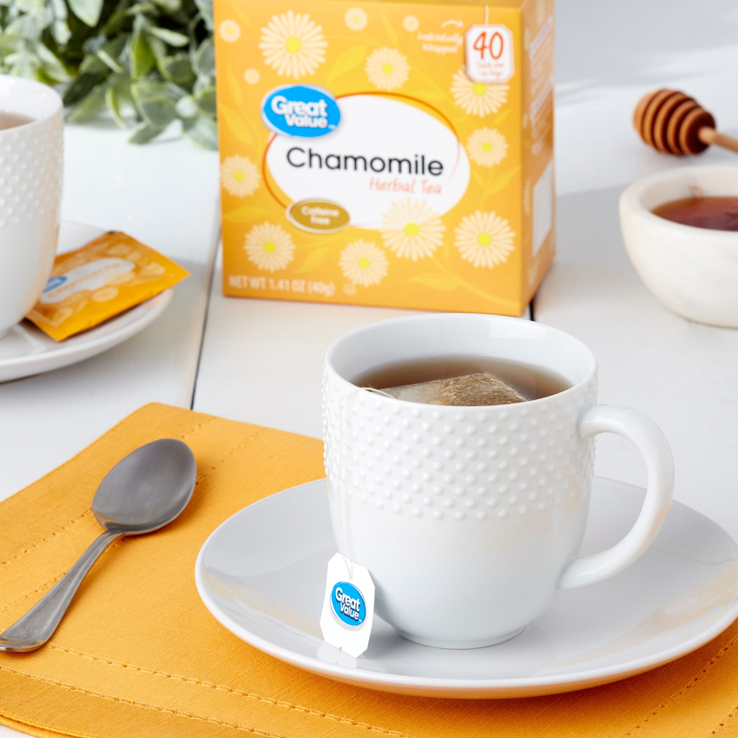 Great Value Chamomile Herbal Tea Bags, 1.41 oz, 40 Count