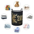 thumbnail image 6 of Bingfone Happy New Year 2024 Waterproof Foldable Laundry Hamper Bucket With Handles For Storage Bin,Clothes Hamper (Medium), 6 of 8
