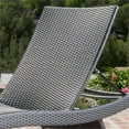 thumbnail image 3 of Afuera Living Outdoor Grey Wicker Adjustable Lounge Beige Cushion (Set of 2), 3 of 11