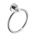 thumbnail image 1 of Ounissouiy Colgador de soporte de anillo de toalla de acero inoxidable cromado montado en la pared baño hogar Hotel Accesorios de baño Ounissouiy HA020098-00, 1 of 6