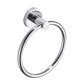 thumbnail image 1 of Toystoory Colgador de soporte de anillo de toalla de acero inoxidable cromado montado en la pared baño hogar Hotel Accesorios de baño Toystoory HA020098-00, 1 of 6