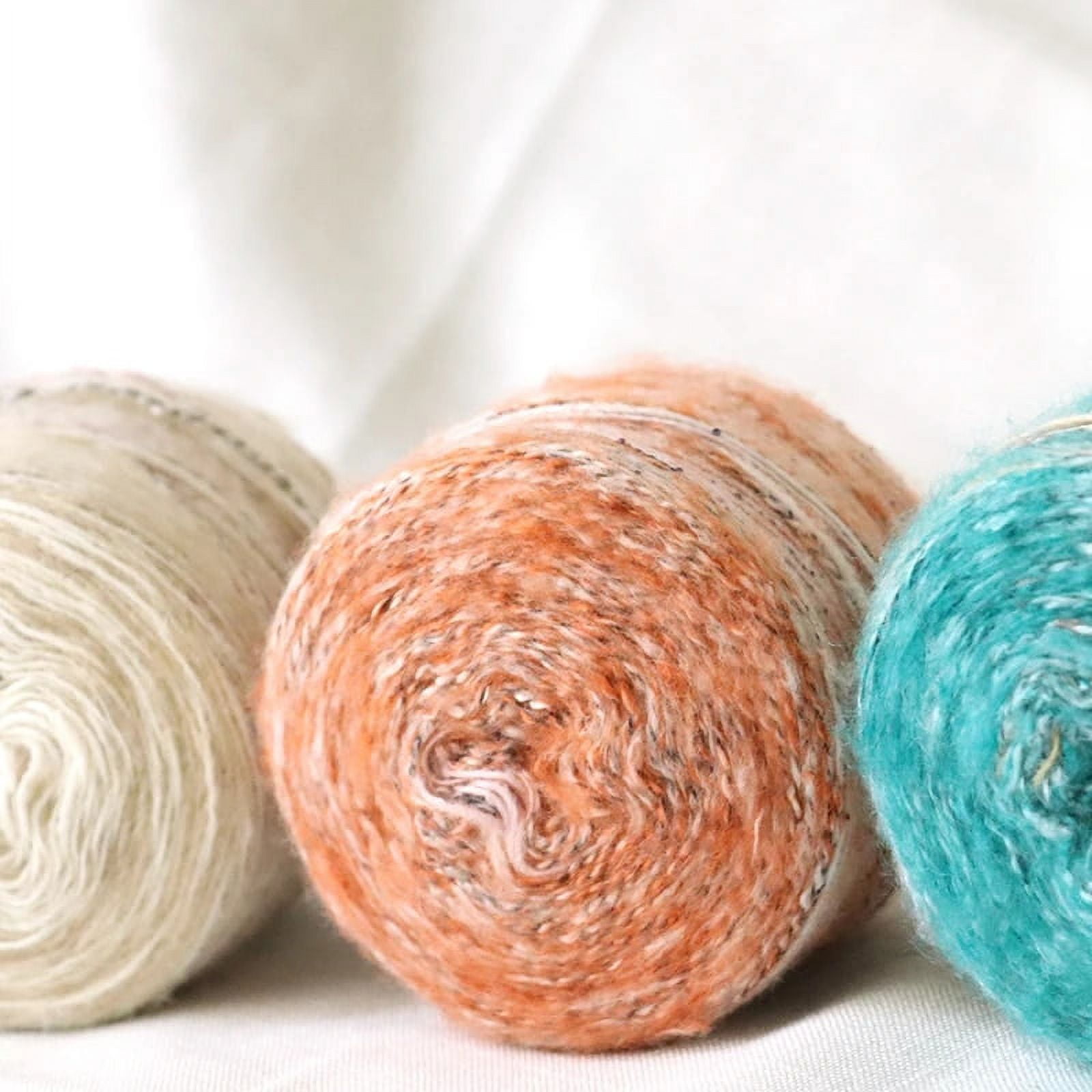 Fil à Tricoter Mohair/Polyamide - 100g - Vert - Cône - Aiguilles 4
