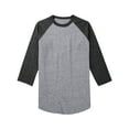 thumbnail image 2 of Ma Croix Tri Blend Raglan 3/4 Sleeve Baseball Jersey T-Shirt S-2XL, 2 of 6