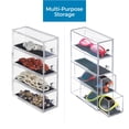 thumbnail image 4 of Jewelry organizer, with 4 drawers for watches, necklaces, rings, etc, anti-scratch, Plastic, Transparent, 4 of 6