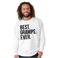 thumbnail image 3 of Best Gramps Ever Grandpa Grandfather Men's Big & Tall Crewneck Sweatshirt Brisco Brands 2X, 3 of 5
